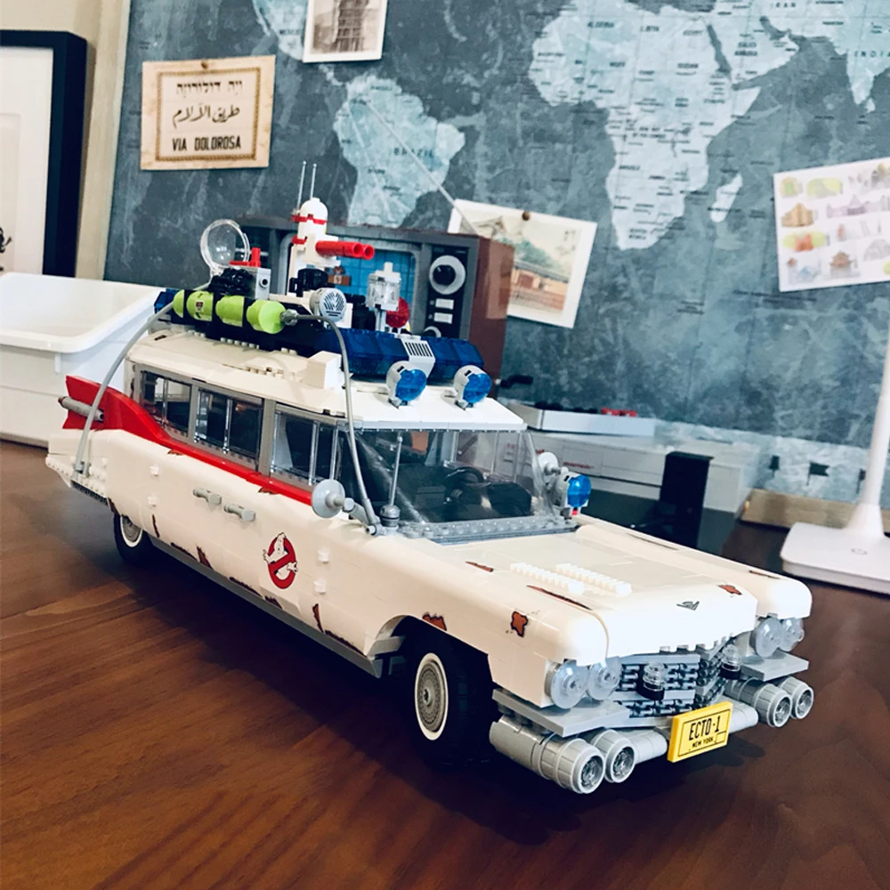 

ECTO-1 creative car building blocks compatible with educational and difficult assembly toy car model gifts for boys and girls