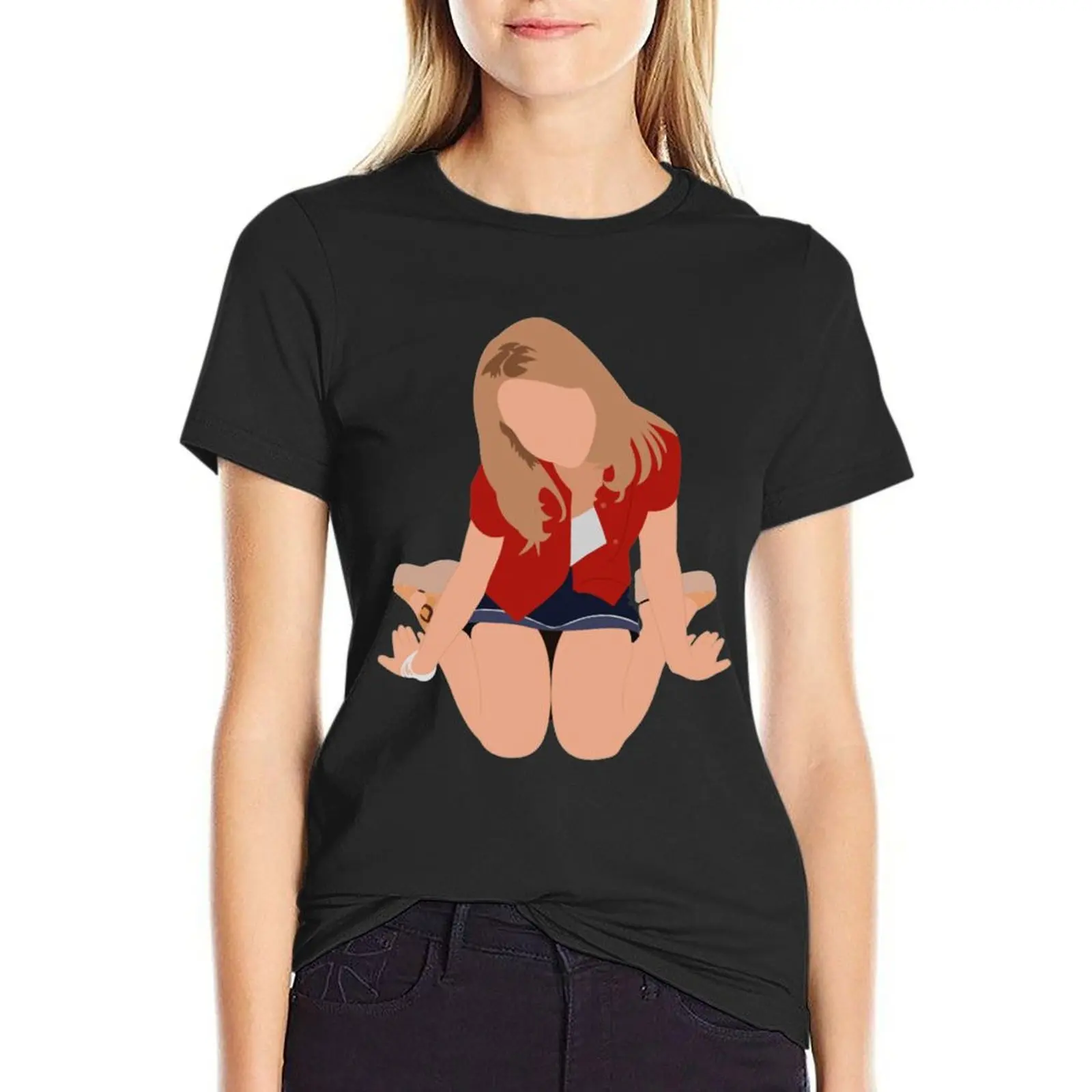 Britney T-Shirt summer top aesthetic clothes tight shirts for Women