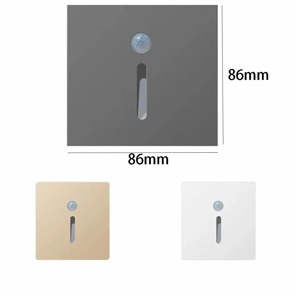 Smart Motion Sensor LED Stair Footlight Indoor Outdoor Stair Wall Lamp Recessed LED Step Light Staircase Bedroom Decoration