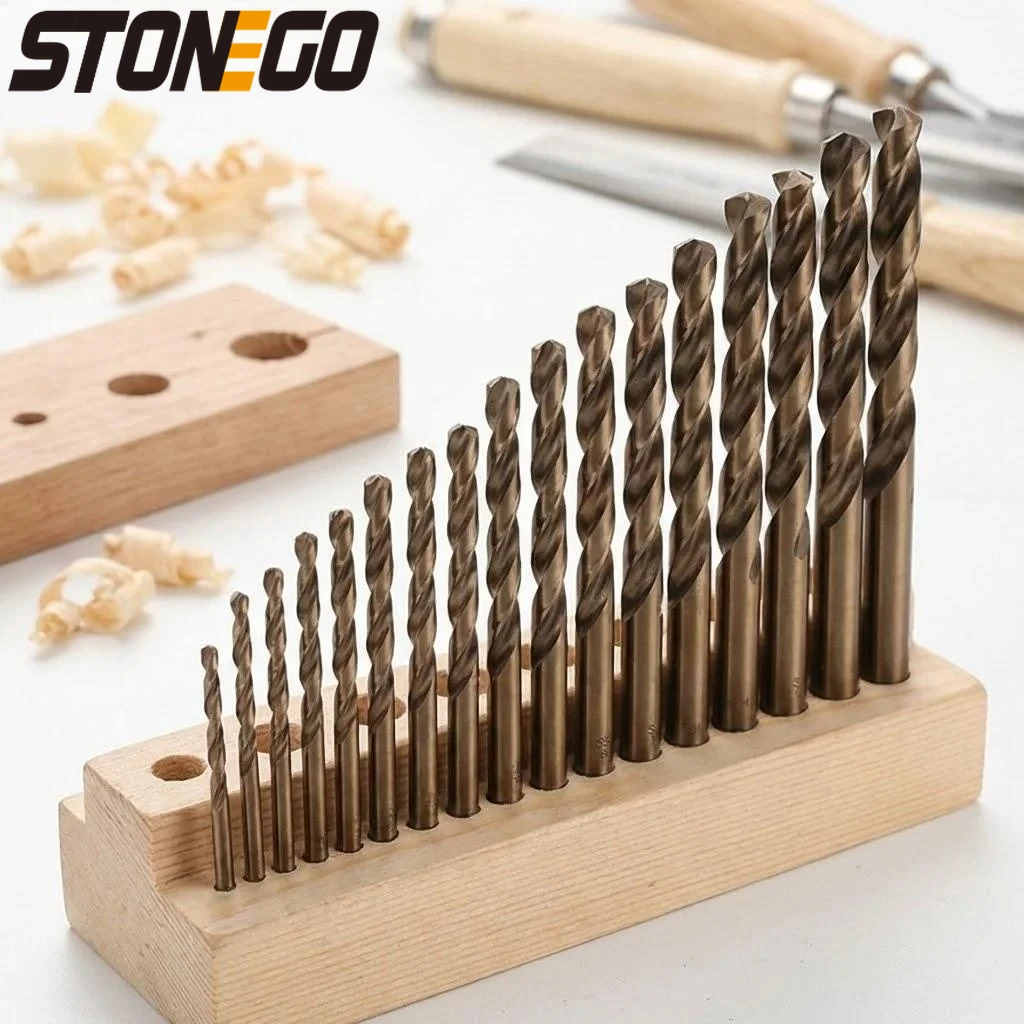 

13PCS HSS-CO M35 Cobalt Twist Drill Bit Set for Stainless Steel Copper Aluminum Zinc Alloy