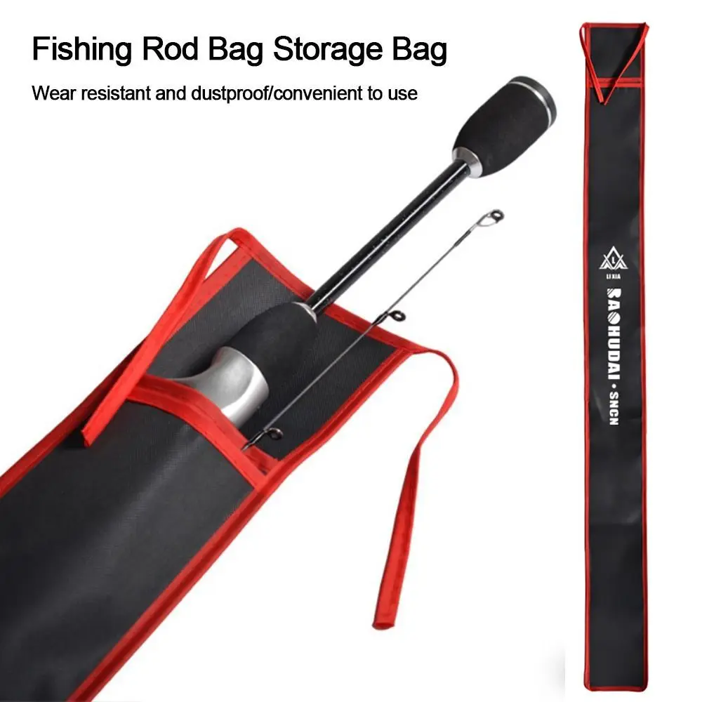 Folding Portable Fishing Rod Bag Fishing Tackle Storage Bag Double Layered Large Capacity Fishing Gear Accessories