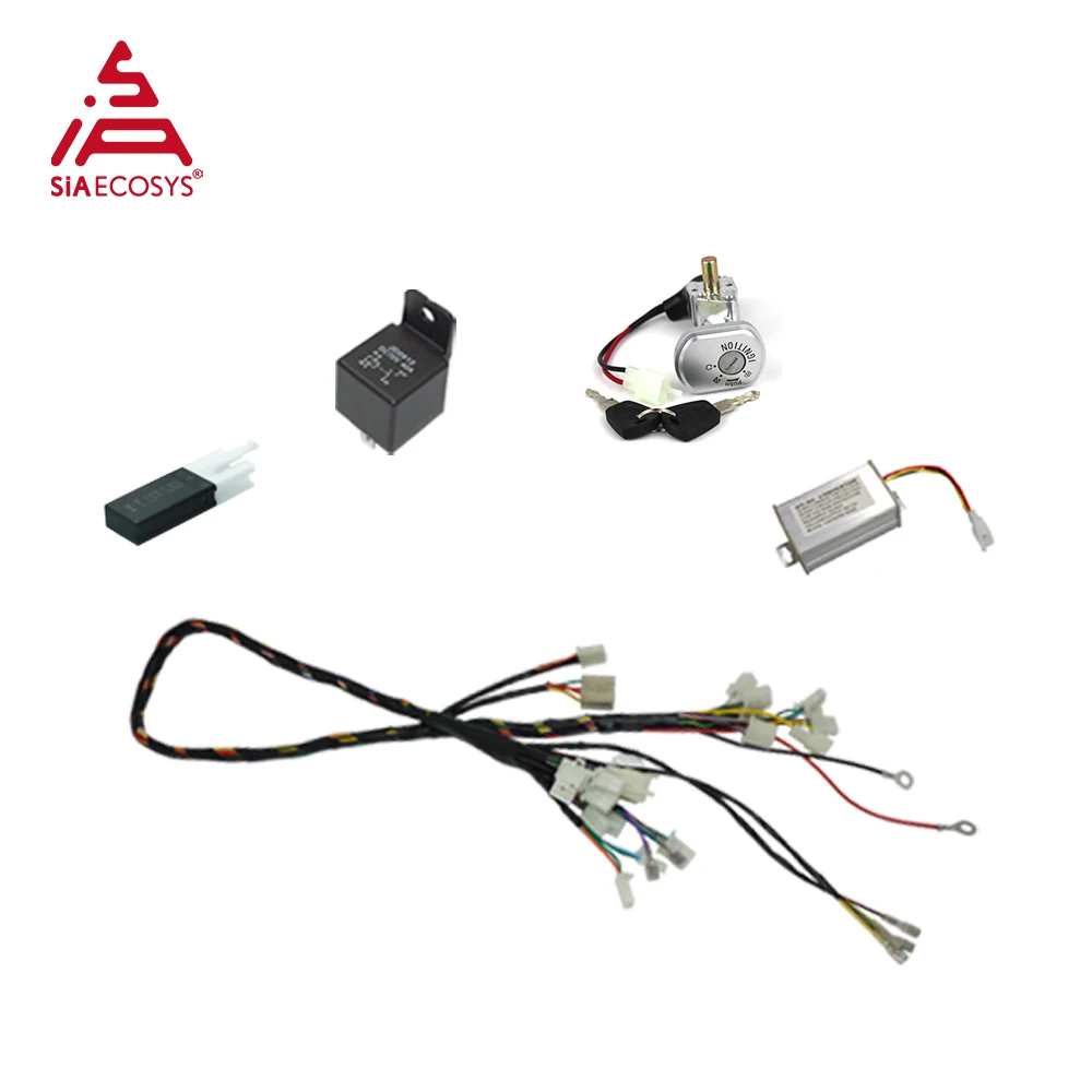 SiAECOSYS QS138 4000 واط V3 علبة التروس المحرك مع CJ72590 وحدة تحكم قابلة للبرمجة 72V120KPH مجموعات المحرك للدراجات النارية الكهربائية