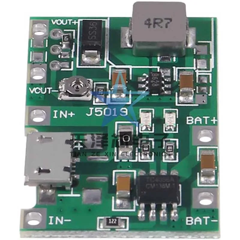 Multimeter 3.7V ke 9V 5V dimodifikasi 18650 baterai Lithium Boost and Discharge modul terintegrasi yang dapat disesuaikan 2A