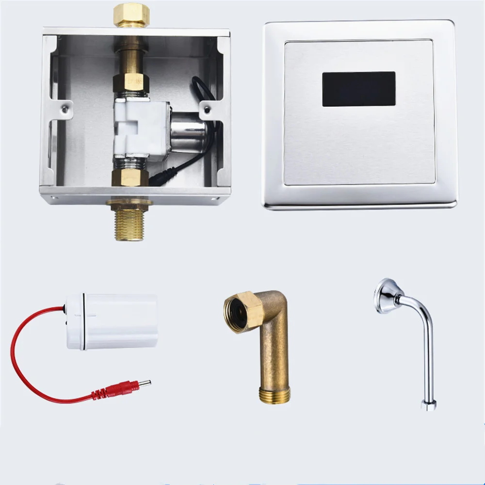 Fully automatic induction urinal infrared intelligent induction flushing valve urinal induction water saver household panel
