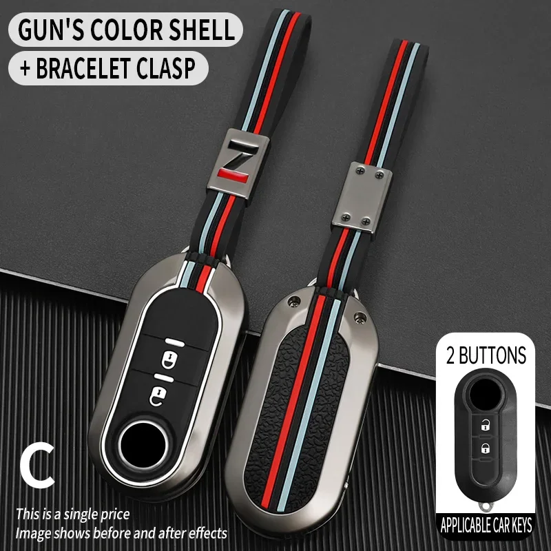 2/3 Buttons Car Remote Key Protect Shell For Fiat 500 Ducato Panda 500L Punto Lancia Musa For Citroen Jumper For Peugeot Boxer