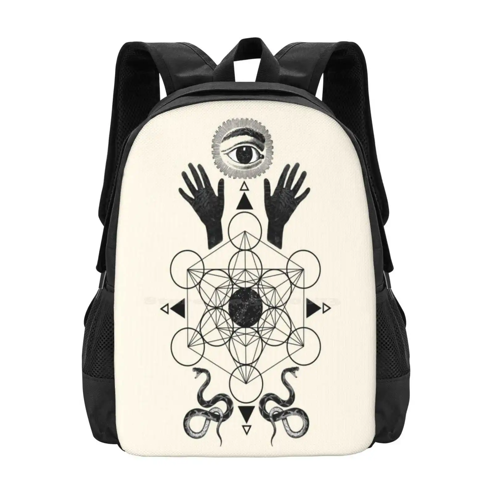 Alchemy Of Mind Hot Sale Schoolbag Backpack Fashion Bags Sacred Soul Mystical Magical Sacred Geometry God Spirituality Alchemy