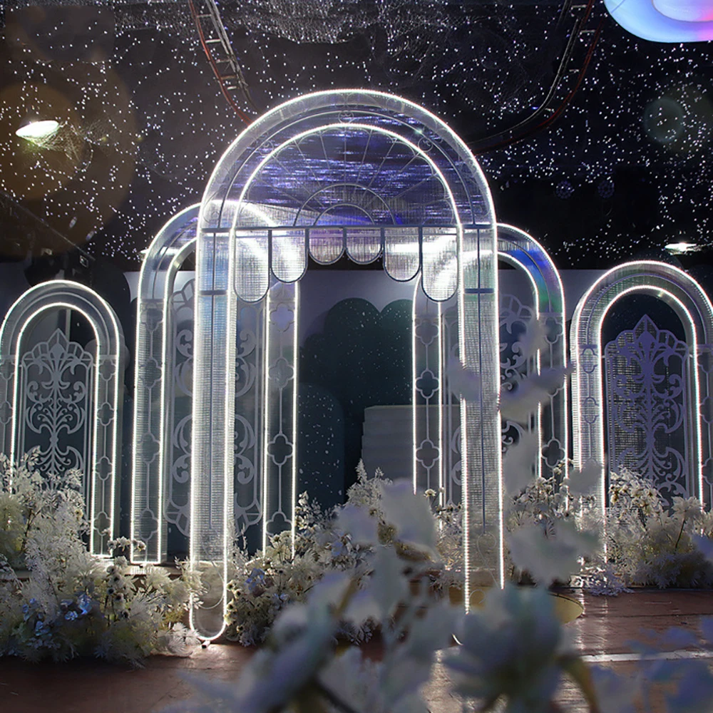 

Large Metal Arch Frame Wedding Decoration Arch Backdrop Stand For Sales