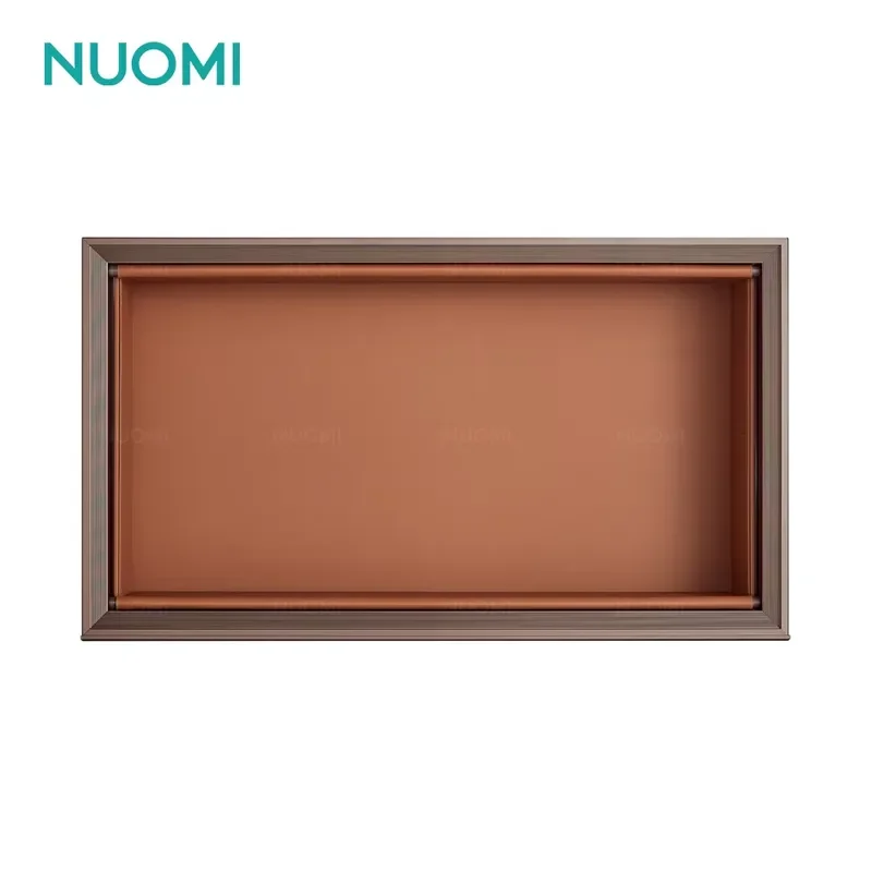 for NUOMI Pull Out Clothes Organizer Drawer Wardrobe Leather Basket Home Furniture Accessories
