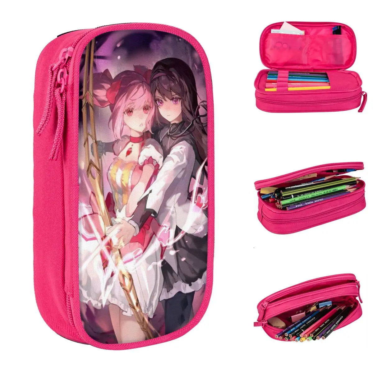 

Puella Magi Madoka Magica аниме пеналы новые сумки-держатели для ручек для студентов большая вместимость школьные принадлежности подарки пеналы
