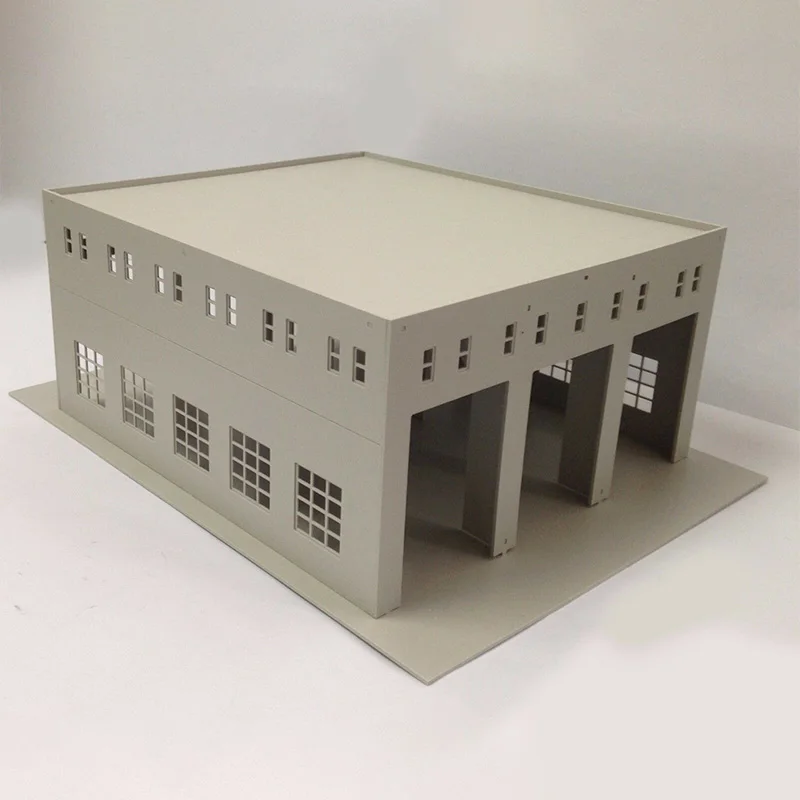 New 1:87 Scale Outland Models Railway Layout Model Train Engine House (3 Stall) High quality manual assembly simulation model