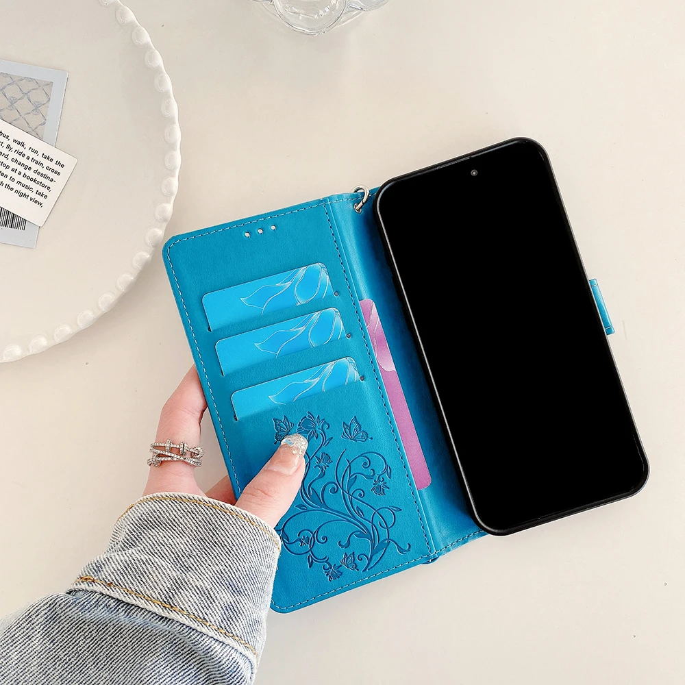 Casing Ponsel Flip Lanyard War - Bookmark Magnetic Clip ulasan dan harga