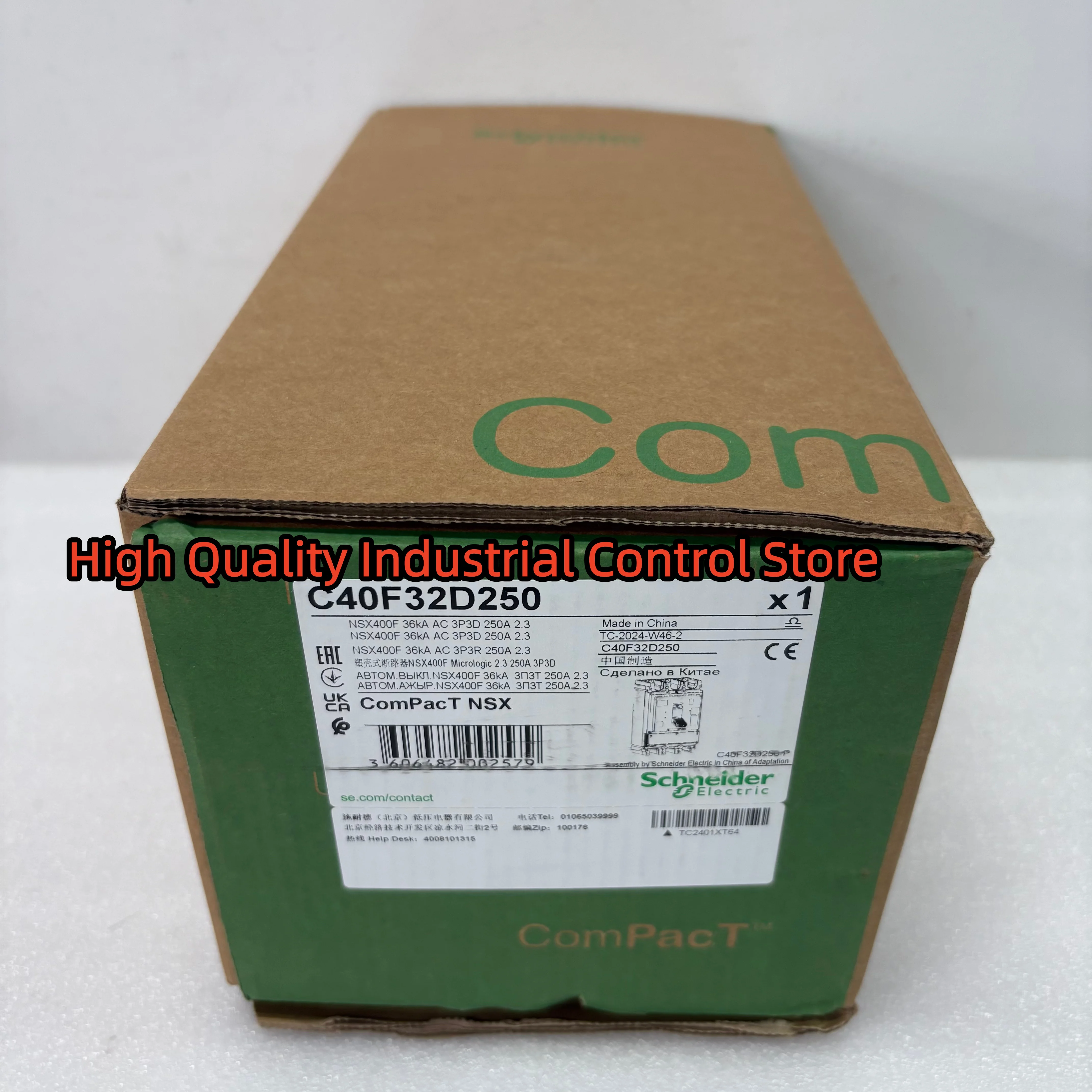 

C40F32D250 NSX400F Mic2.3 250A 3P3D circuit breaker new in box