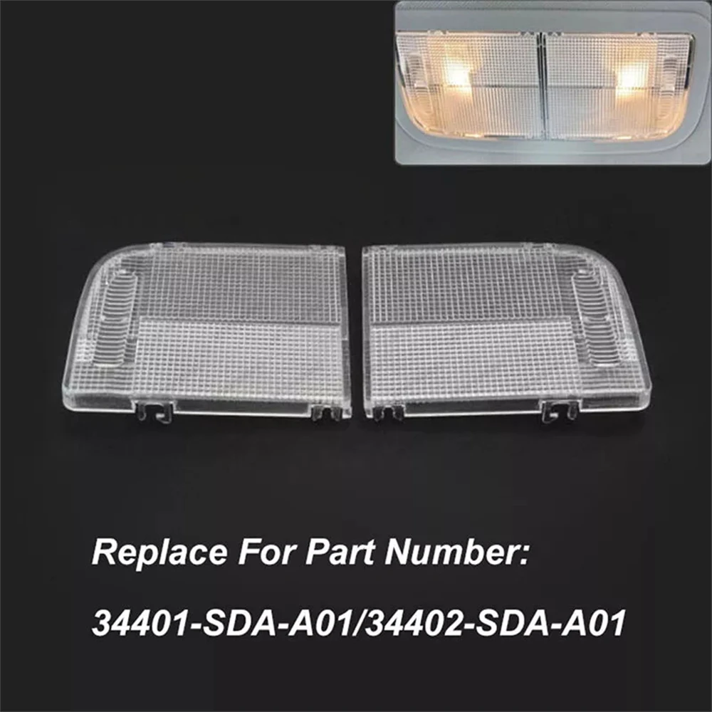 

2pcs Car Interior Roof Map Light Lens Overhead Console Ceiling Cab Lamp For Honda Accord CR-V CRV Civic Fit HR-V Odyssey Insight