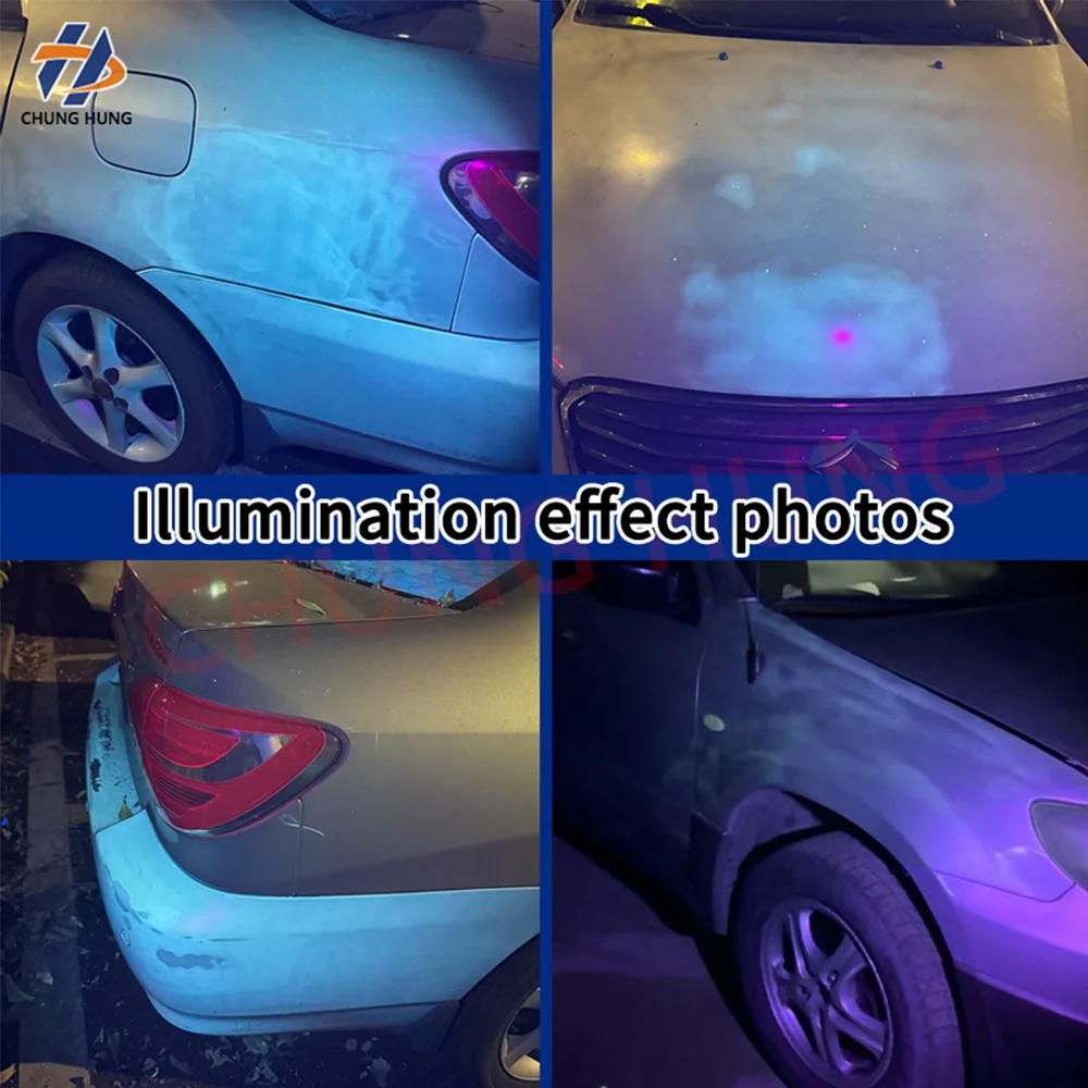 200W UV flashlight, suitable for car paint putty, body maintenance inspection, and paint inspection