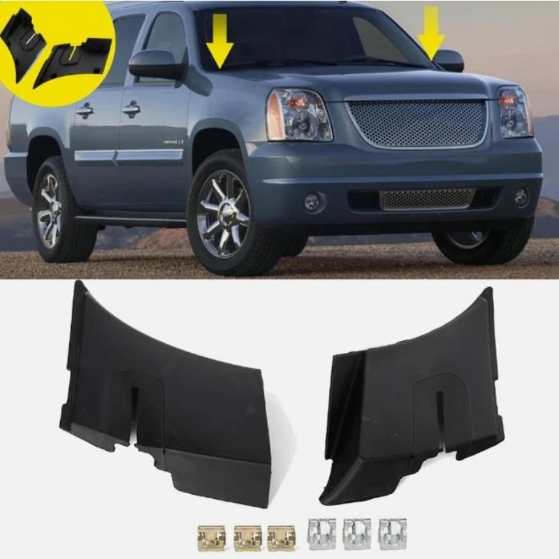 

25820729 25820730 New Windshield Wiper Cowl End Air Inlet Panel For Cadillac Escalade Chevrolet Tahoe GMC Yukon 2007-2014