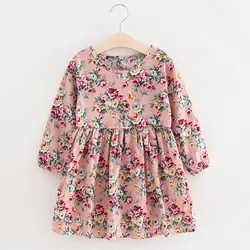 Kid Outfits For Girls Party Kids Floral Casual Girls Toddler Dress Princess Print Baby A-Line Girls Girls Outfit Size 14 16