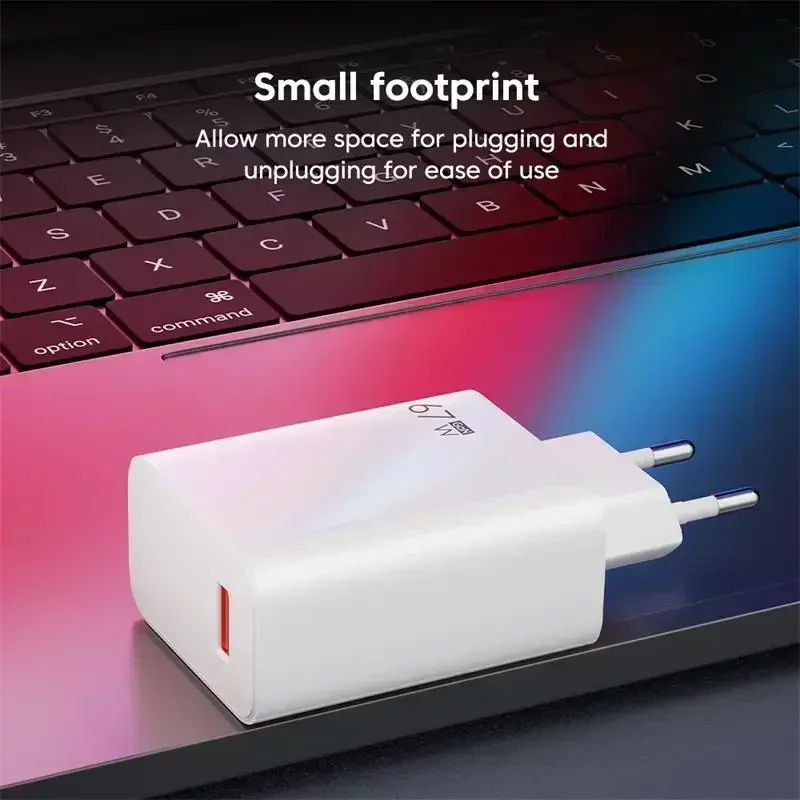 Original 67W USB Super Fast Charger Power Adapter 6A Type-C Cable Quick Charge For Xiaomi Samsung Huawei New 2024