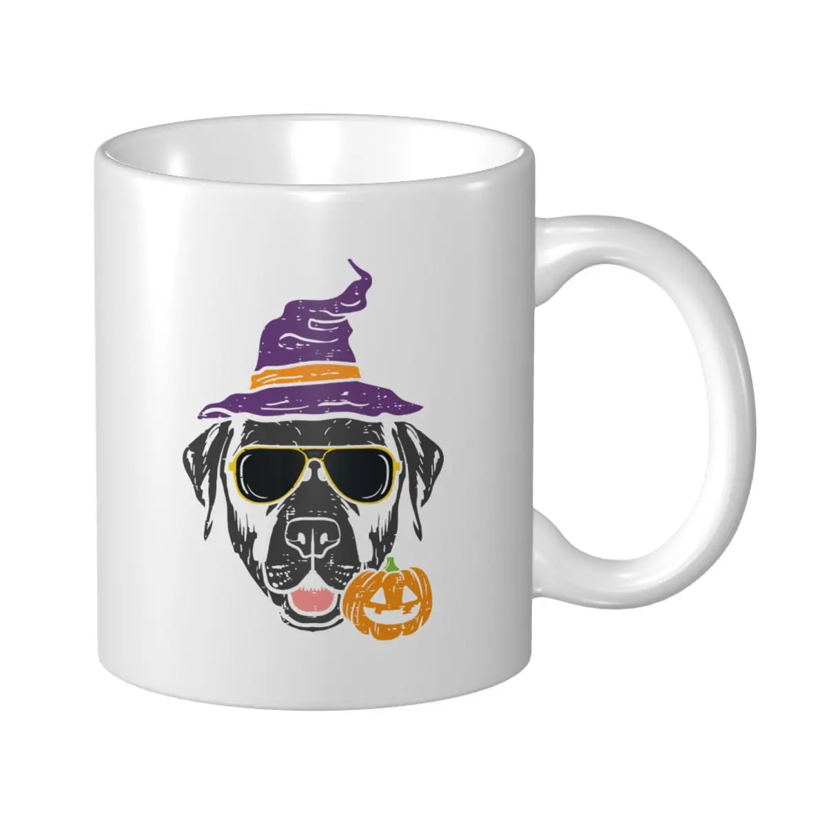 Mark Cup Mug Halloween Black Labrador Retriever Sunglass Dog Coffee Mugs Tea Milk Water Cup Travel Mugs For Office Home