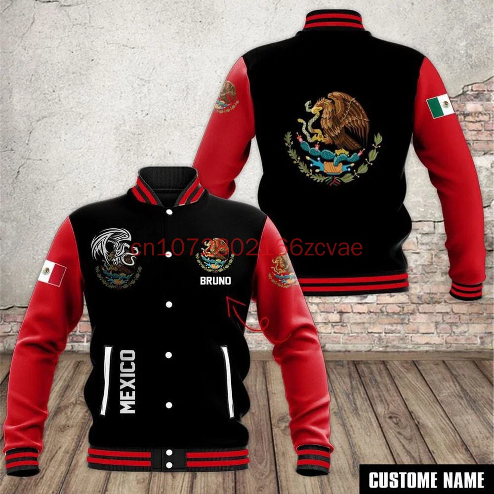 

2026 New Mexico Flag Baseball Jacket 3D Printed Street Fashion Men's and Women's Jacket Jacket