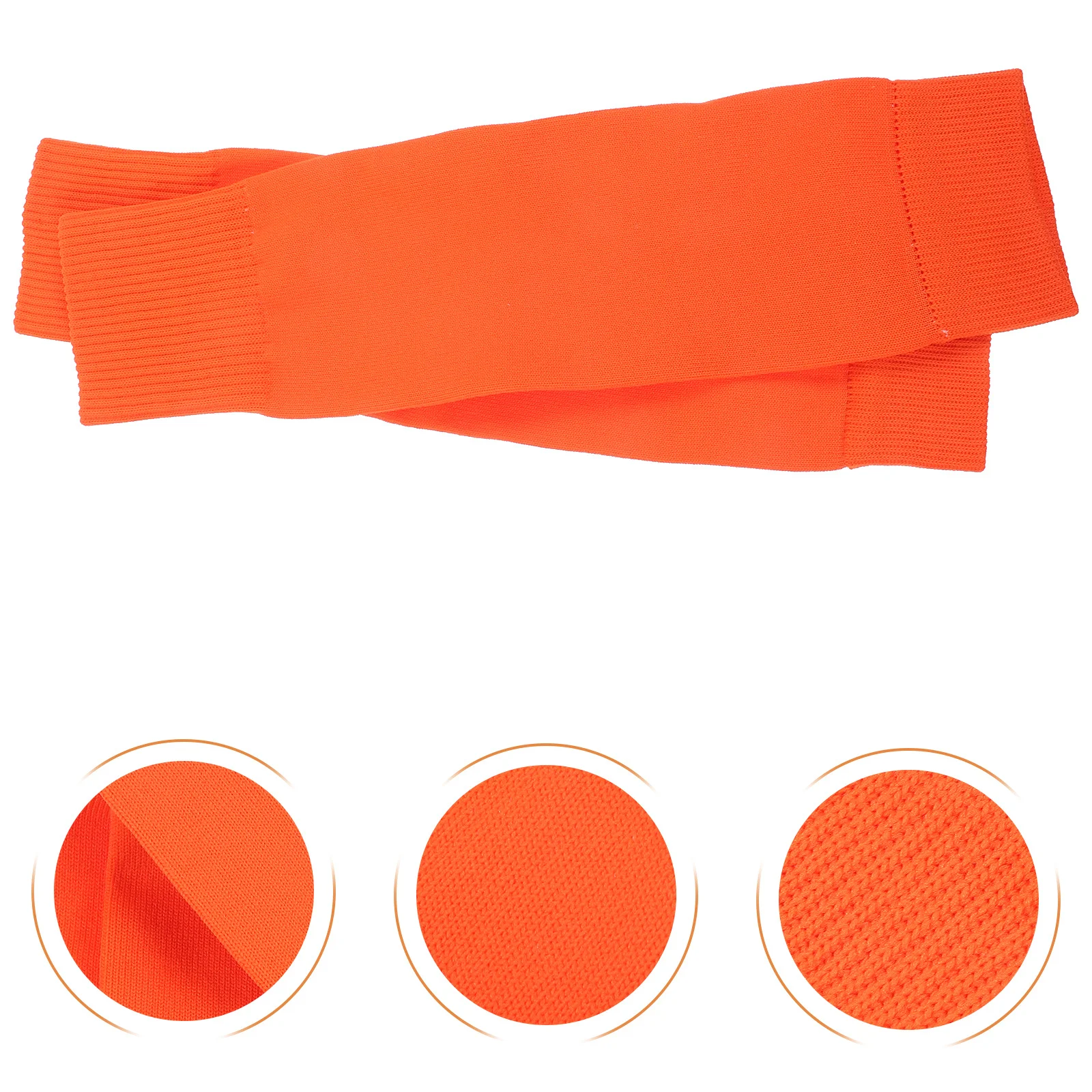 زوج واحد من أكمام ضغط الساق مرنة قابلة للتنفس بدون قدم للرياضة والجري لتدفئة الساق، جوارب كرة قدم مريحة