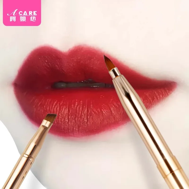 Lip brush B1 - easy to use beginner lipstick lip gloss lip glaze natural outline lip shape portable makeup brush stretch