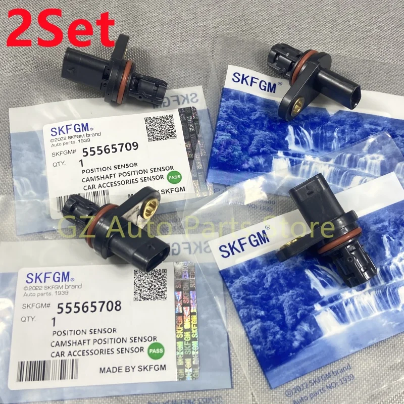 

2Set Camshaft Position Sensor For Chevrolet Aveo Sonic 1.6L 1.8L Trax Pontiac G3 Opel Vauxhall Zafira Astra 55565708 55565709