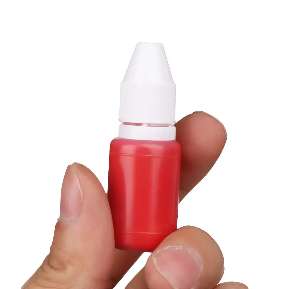 Office DIY Craft Photosensitive Red Black Make Seal Inkpad 10ml Seal Stamp Oil Flash Refill Ink