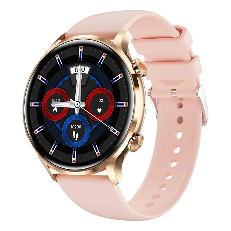 Reloj inteligente con asistente de voz para hombre, reloj inteligente deportivo con pantalla completamente táctil y Bluetooth, rastreador deportivo, Monitor de salud, relojes para mujer
