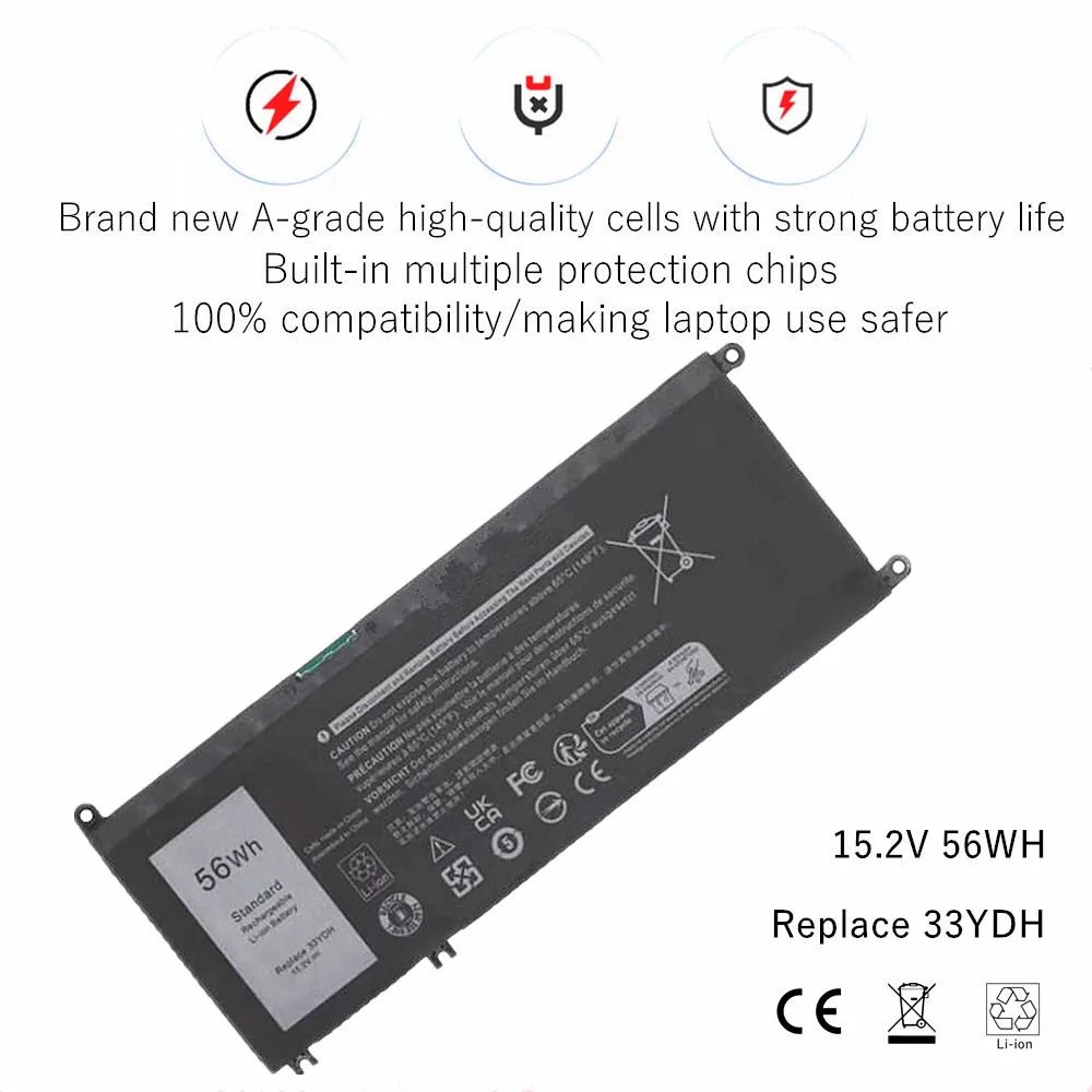 33YDH Laptop Battery For Dell Latitude G3 G7 13 3380 14 3490 15 3580 3590 3579 (G3579) 17 3779 5587 7588(G7588) Vostro 7570