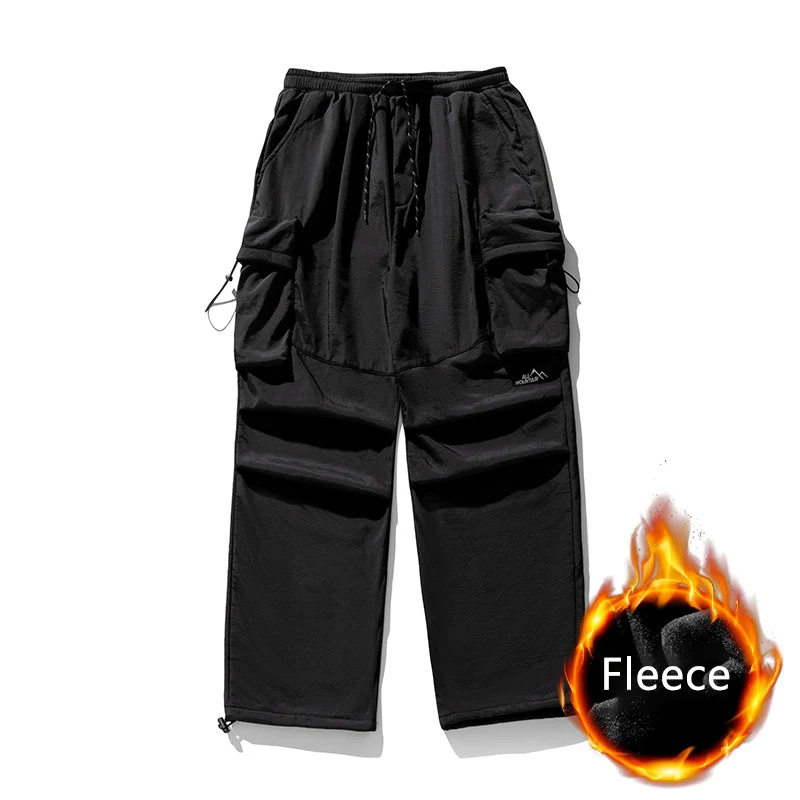 TFETTERS Brand Autumn Winter Cargo Pants Men 2024 New Baggy Watertight Drawstring Men Parachute Pants Techwaer Tourism Man Pants