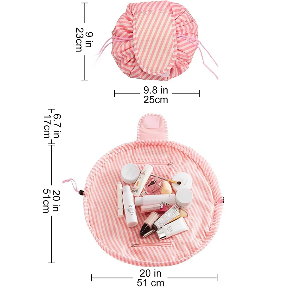 Women's Cosmetic Bag Travel Toiletry Organizer Pouch Printing Paint Series High Appearance Index Portable Cosmetic Storage Bag