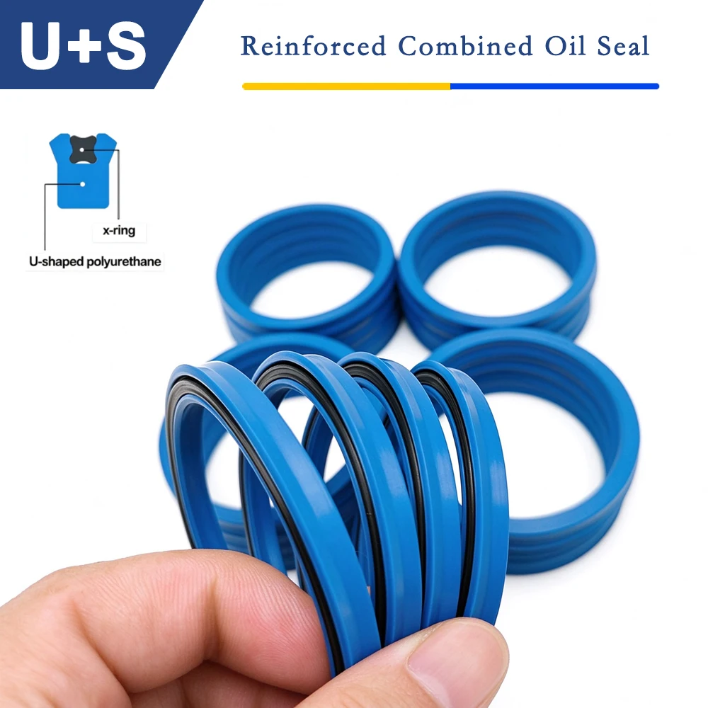 1PCS U+S MPS Reinforced Main Oil Seal Hydraulic Combination Oil Seal With X-ring Universal Piston Piston Rod Seal For Excavator