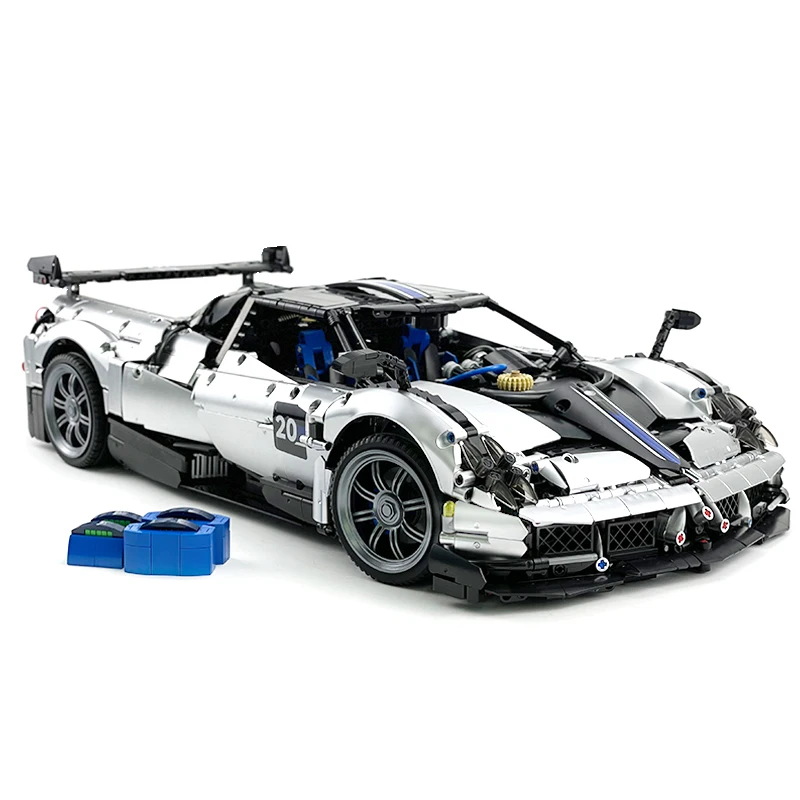 재고 있음 MOC 142670 Huayra 기술 슈퍼 스포츠카 빌딩 블록 높은 난이도 모델 레이싱 벽돌 Chrismas Aldult Boy Toys