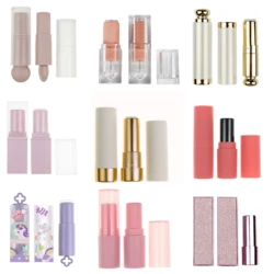 12.1mm Lipstick Tubes DIY Lip Protector Container Homemade Pressure Button Spring Sample Cosmetic Packaging Empty Lipstick Tube