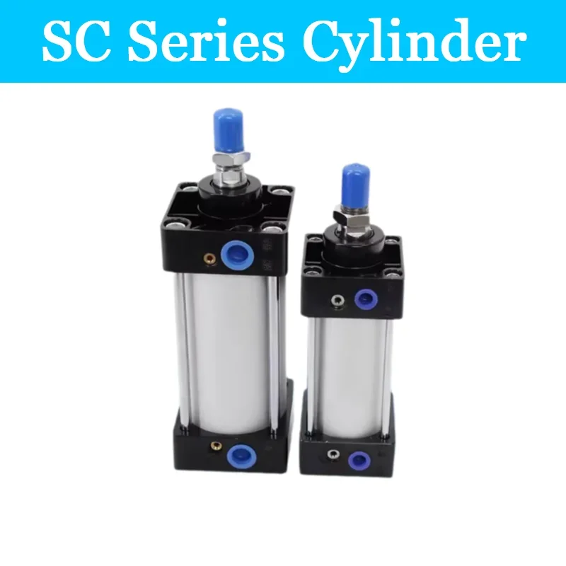 

SC Standard Air Cylinder SC32/40/50/63/80/100mm Bore Small Pneumatic Cylinder Piston 25/50/75/100/200/300mm Stroke