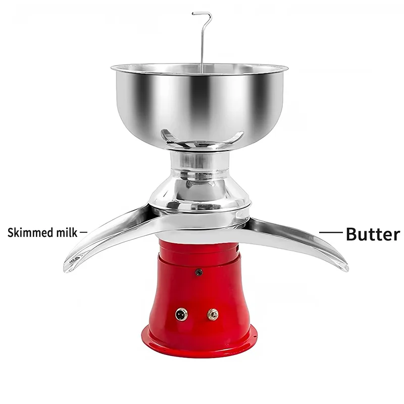 Electric Milk Cream Centrifugal Separator Machine 50L/H Stainless Steel Milk Skimmer for Goats Cow Horse Cheese Butter 110V/220V