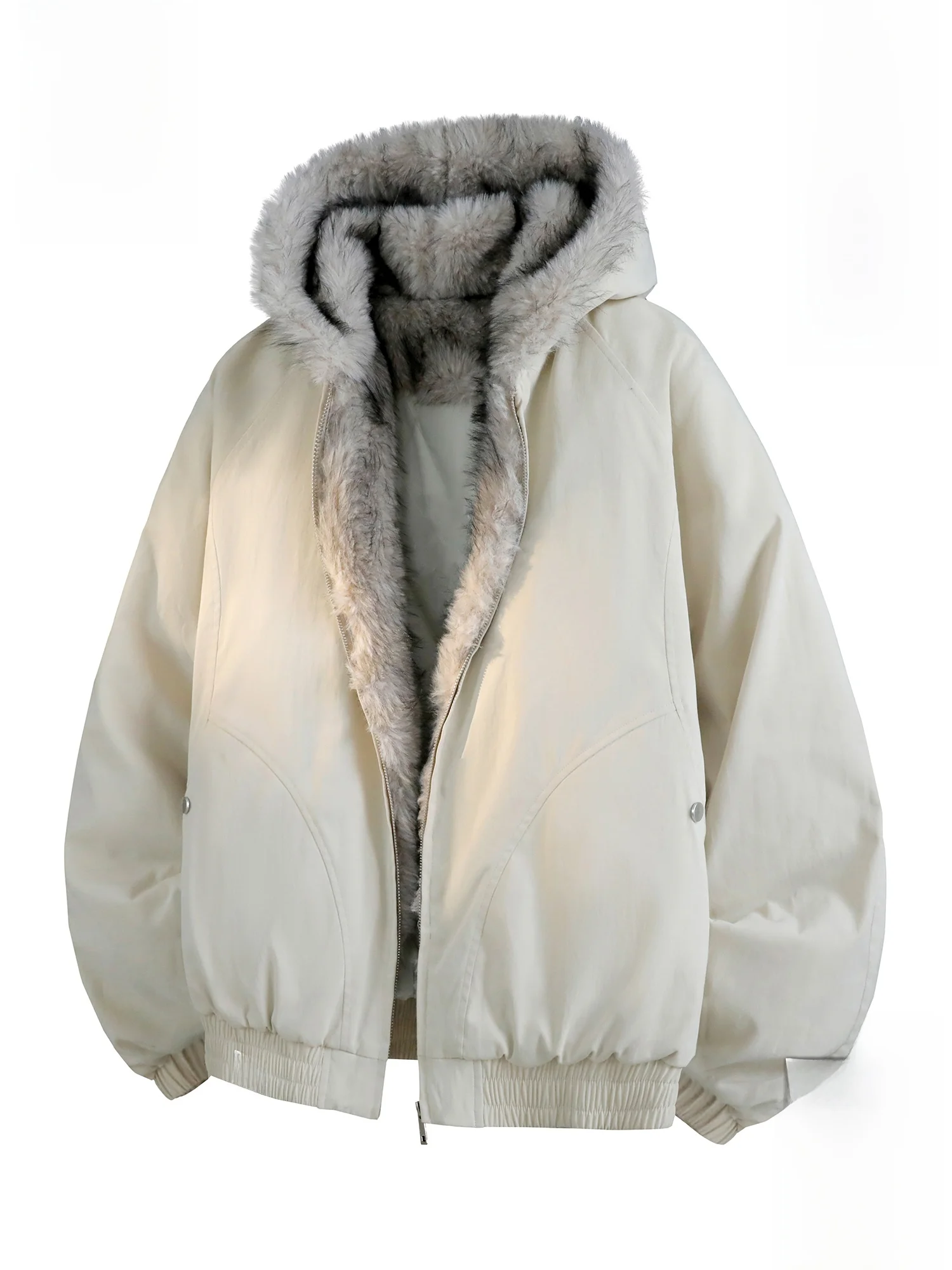 

PaulFrank Warmth Hooded Jaet Men's Winter Thiened Polyester Fiber Coat Cleanfit Mountain Eagle Fur Collar Casual Outerwear