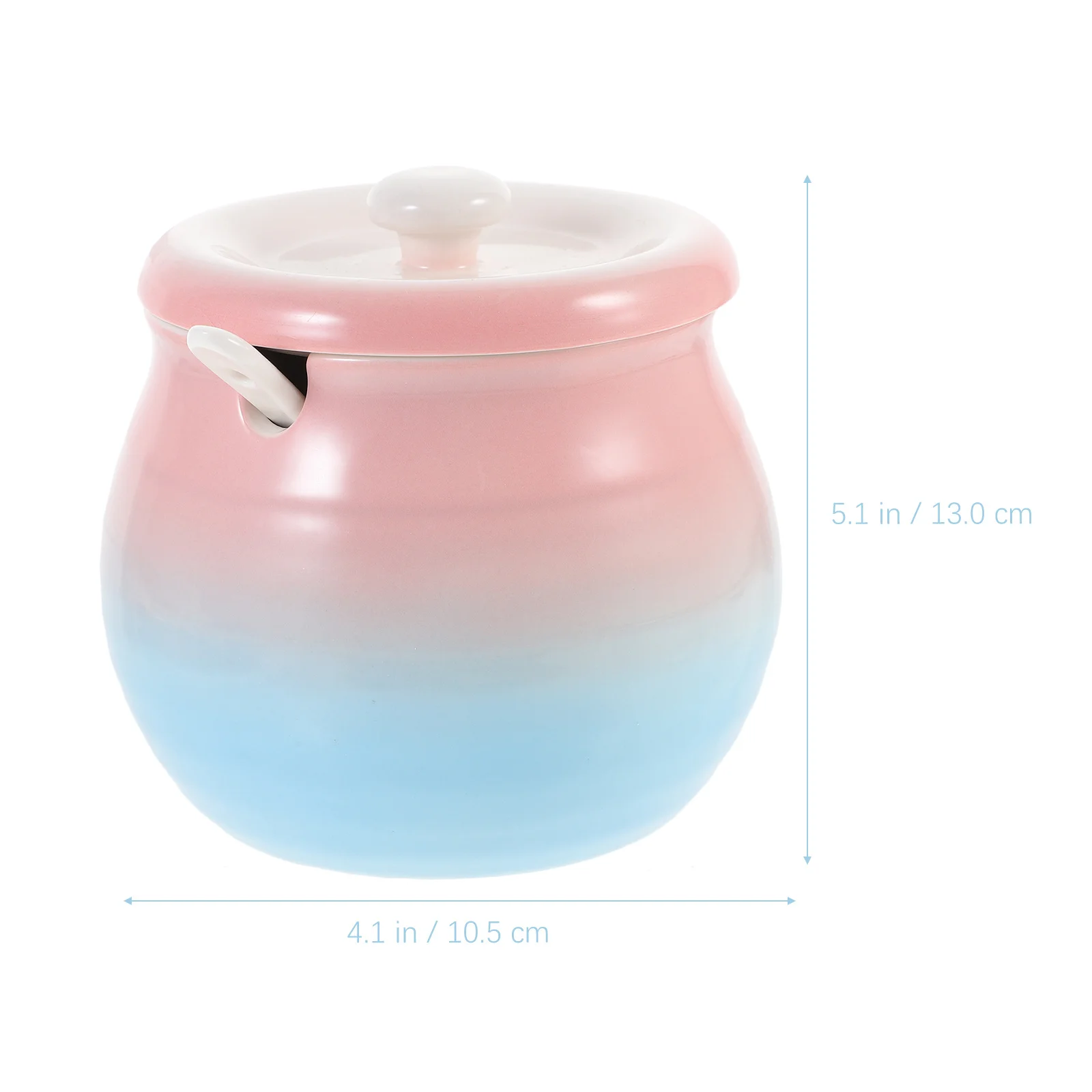 

Sugar Container with Lid Kitchen Seasoning Jar Ceramic Storage Jars Canister Food