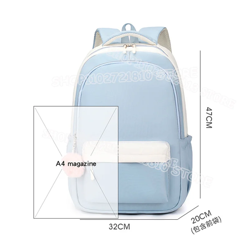 Gabby ตุ๊กตากระเป๋าเด็กขนาดใหญ่ความจุคุณภาพสูงนักเรียน Bookbag น่ารักการ์ตูนอะนิเมะตัวเลขพิมพ์กระเป๋าเป้สะพายหลังของขวัญวันเกิด