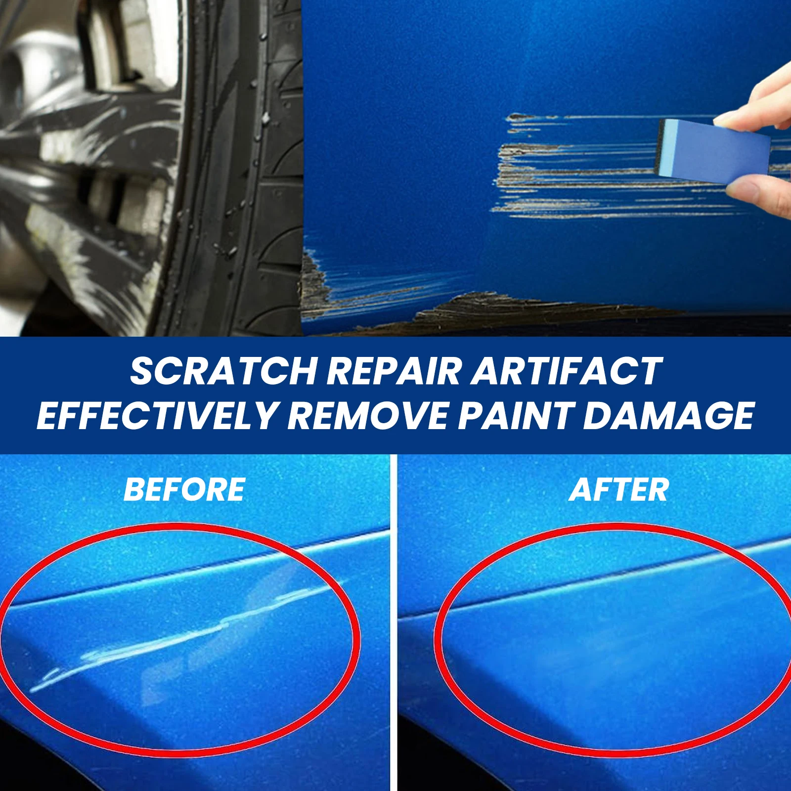 Homonth Auto Kras Reparatie Crème Autolak Reparatie Essentie Met Spons Auto Detaillering Keramische Wax Polijstmachine Voor Auto Accessoires