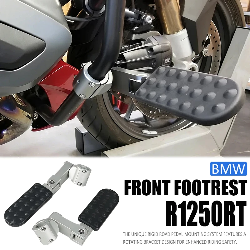 For Bmw R1250RT R1200RT R1250 RT R1200 RT Motorcycle Anti Slip Foot Pedal Front Bumper Foot Pedal Low Mount Highway Foot Pegs