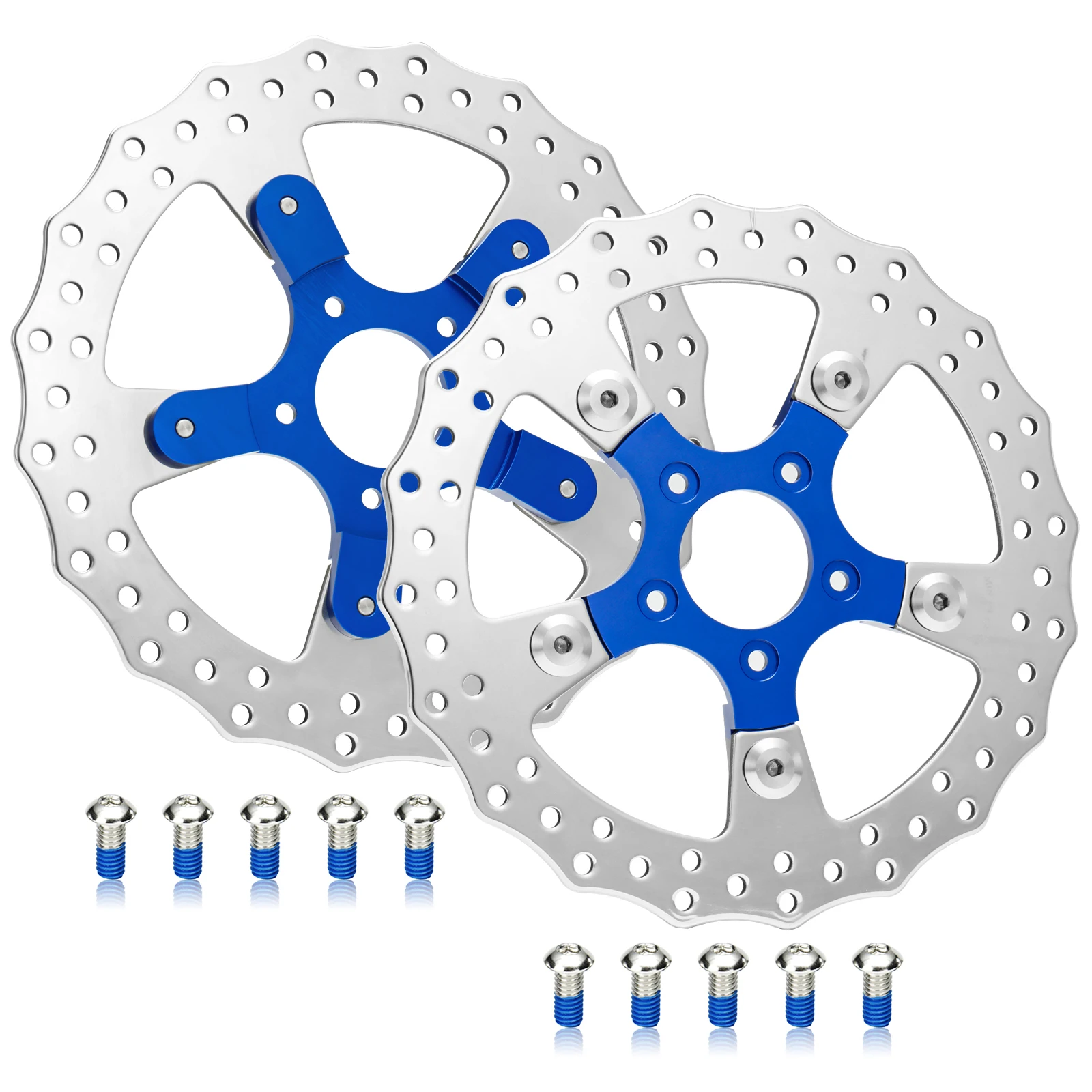 

11.8" Front Brake Dual Disc Rotors 4.5mm for Harley 2008-Up Touring Electra Glide Road Glide Ultra Limited Trike Freewheeler