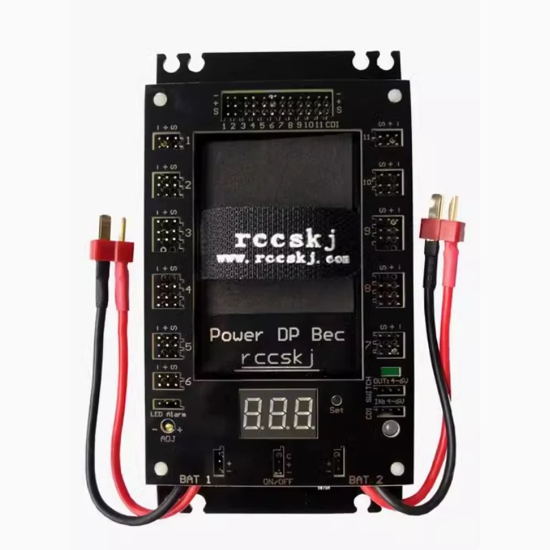 Rccskj 3102 Power DP Bec Servo Section Board 12ch input /32ch Output Integrated 30A BEC /CDI Kill Switch for RC Airplane