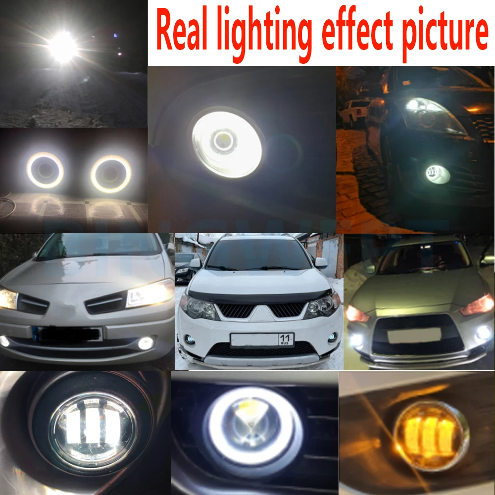 Led Fog Lights for Cars Work Light for Renault Duster Megane 2 3 Kangoo Fluence Thalia Logan Sandero Clio Headlight Led Foglight