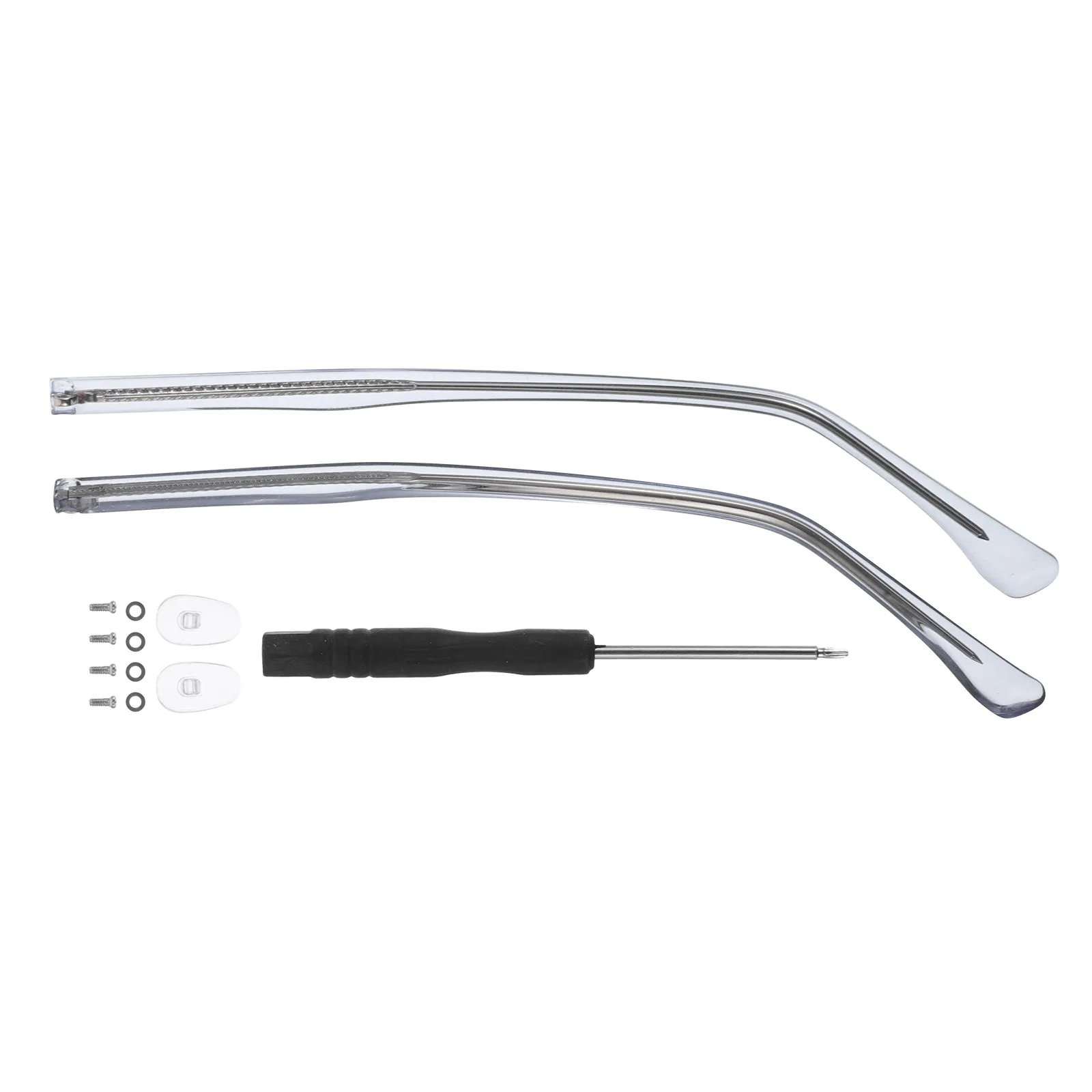 

1 пара универсальных сменных металлических дужек для очков, легко устанавливаемые, стильные и удобные комплектующие для очков