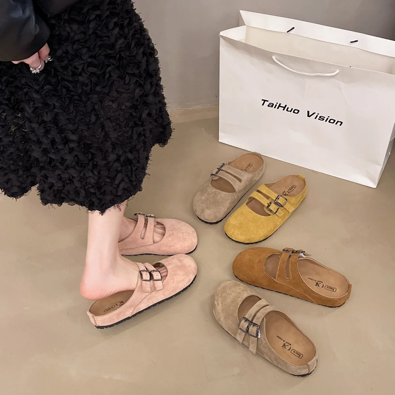 

Plush Slide Mules: Memory Foam Insole / Dual Strap Adjusters & Soft Knit Lining - Luxury Footwear Collection