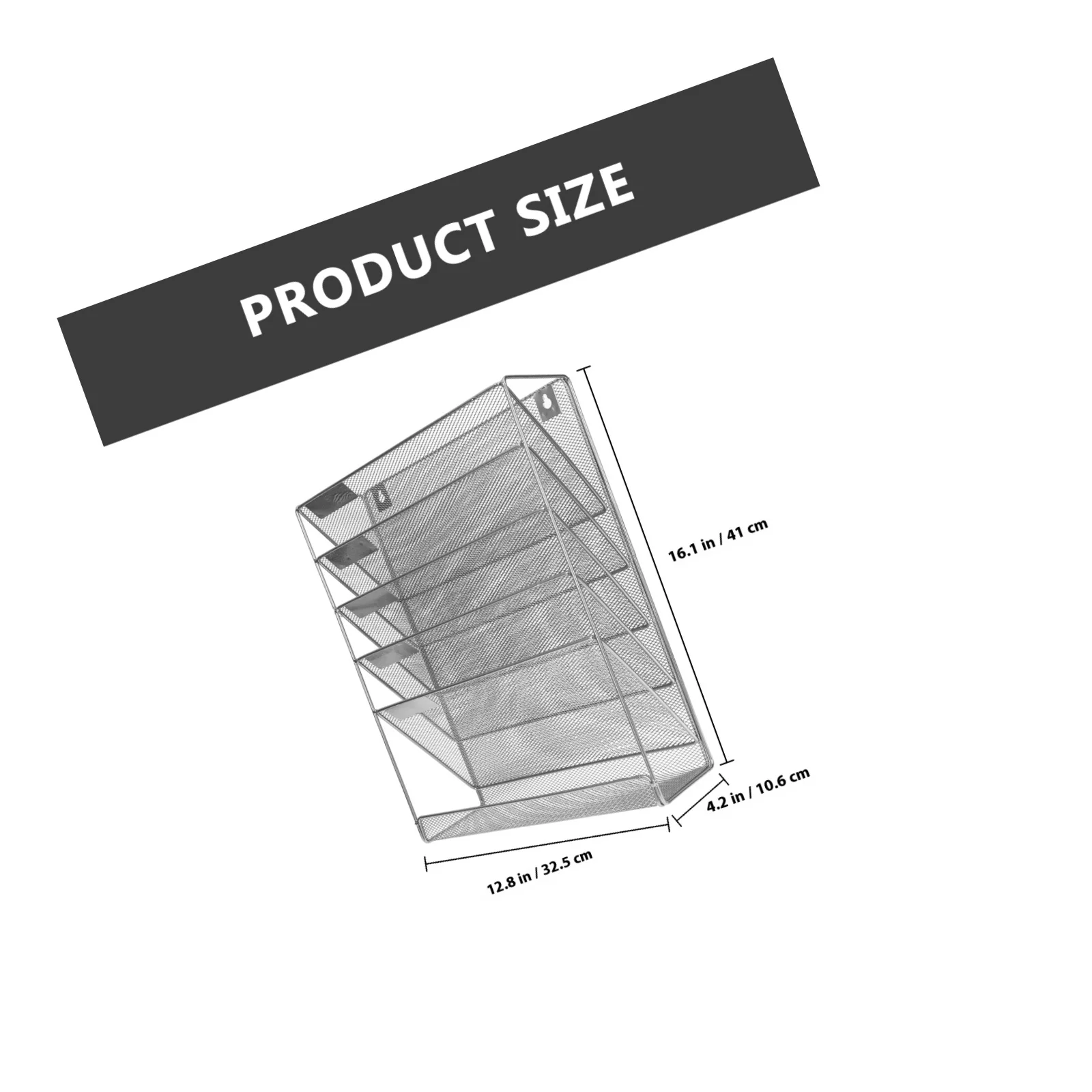 Organizzatore di documenti in metallo multistrato per rack di archiviazione a parete per file di design a rete per portadocumenti sospeso per ufficio domestico