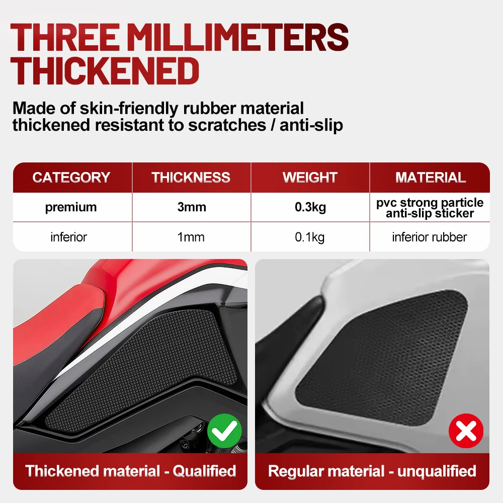 Motorcycle Tank Decals Stickers For AFRICA TWIN CRF1100 L 2020-2025 Motorfiets Highway Cruising Motorcycle Accessories Anti Slip