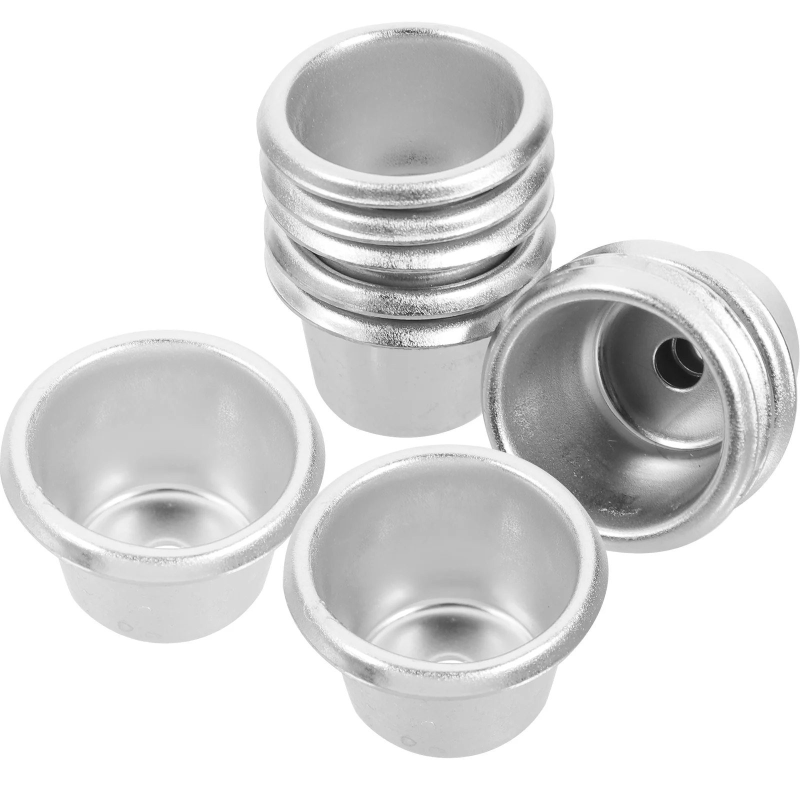 

10pcs Metal Cups Set Iron Holder For Diy Home Decor Drip Proof Containers Small Tealight Holder Christmas