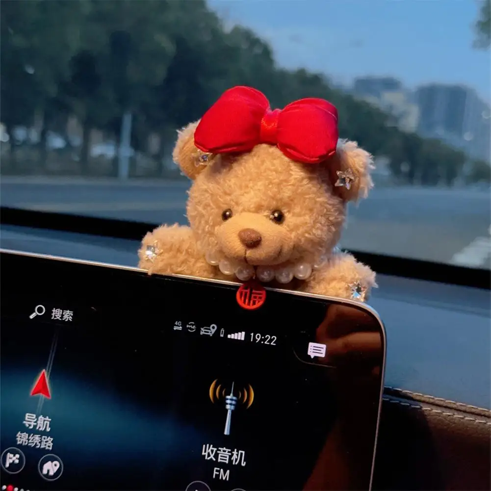 Car Internet Celebrity Accessorie Used For Car Gear Shift Decoration Cute Turn Signal Dolls Wiper Dolls Rearview Mirror Ornament - Image 3